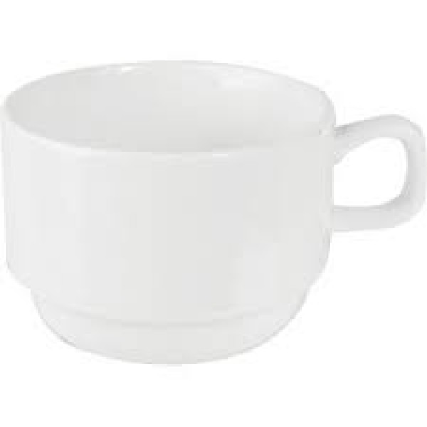 Чашка чайная «Кунстверк» фарфор;  250мл;  D=85, H=60, L=120мм;  белый