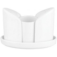 Набор д/специй 3 предмета,  фарфор,  белый,  SANDSTONE