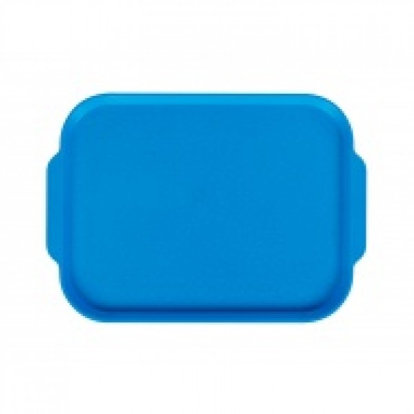 Поднос столовый 450х355 мм с ручками голубой,  пластик,  РОССИЯ