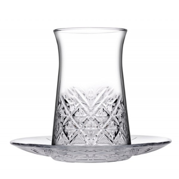 Стаканчик д/чая 160ml/d=5, 6cm/h=9, 5cm с блюдцем 