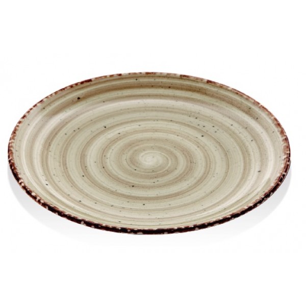 Тарелка d=17cm коричневый,  BONNA