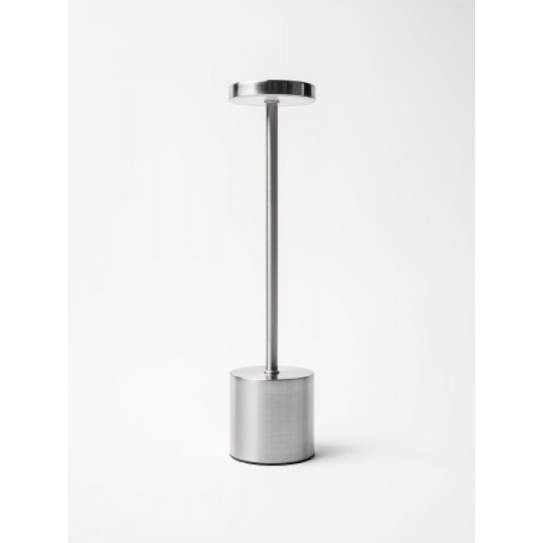 Лампа настольная беспроводная h=34см серебро,  MGline