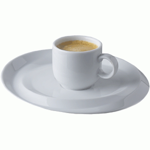 Чашка кофейная 180мл «Нами»; фарфор;  белый ЧЕХИЯ