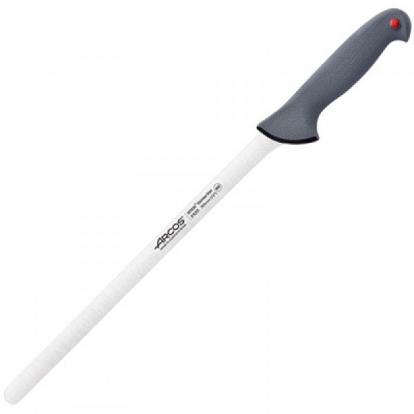 Нож для окорока «Колор проф»;  сталь нерж.,  полипроп.;  L=44/30см;  серый ARCOS