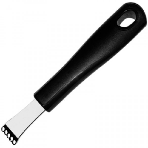 Нож для цедры;  сталь,  полипроп.;  L=150/40,  B=18мм;  черный,  GHIDINI