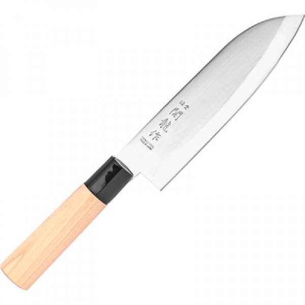 Нож кухонный «Киото» двусторонняя заточка;  сталь нерж.,  дерево;  L=29,  5/16,  5см,  Sekiryu