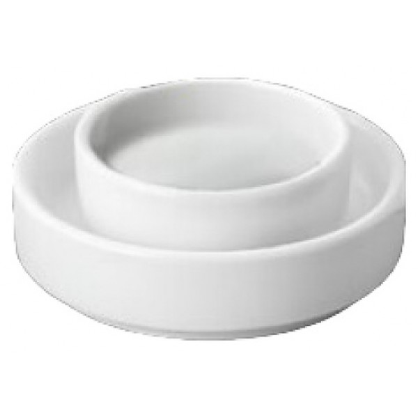 Соусник 40мл/d=7, 5см,  фарфор,  белый,  SANDSTONE