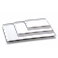 Блюдо-поднос 53*32, 5*1, 7cm меламин белый,  P.L.