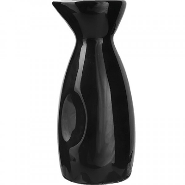 Бутылка д/саке 140мл/d=5см/h=12см,  черный фарфор,  KunstWerk