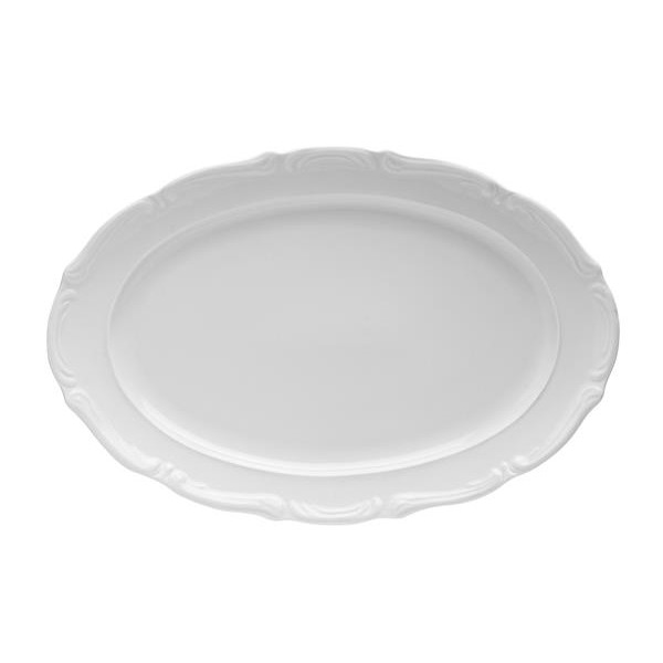 Блюдо овальное l=30см,  белый фарфор,  