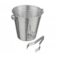 Ведро д/льда 1, 5л + щипцы,  нерж.,  КАТ