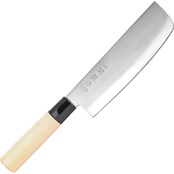 Нож кухонный «Киото» двусторонняя заточка;  сталь нерж.,  дерево;  L=295/165,  B=45мм,  Sekiryu