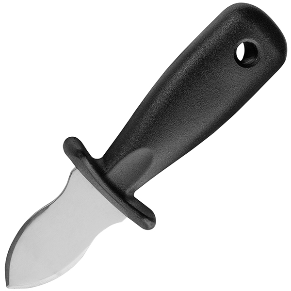Нож д/устриц «Тутти»;  сталь нерж.,  пластик;  L=150/50,  B=35мм;  черный,  металлич.