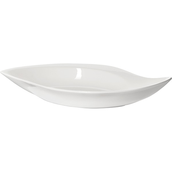 Салатник 820мл/l=36х21/h=4, 2см,  белый фарфор,  KunstWerk