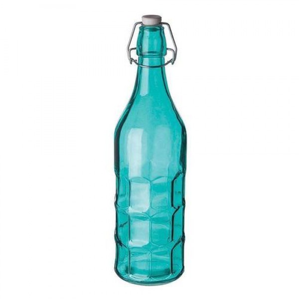 Бутылка 1л,  голубая с крышкой,  стекло,  P.L. Proff Cuisine