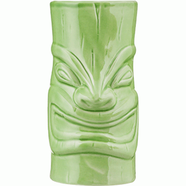 Стакан д/коктейлей «Тики»; керамика; 350мл; D=79, H=148мм; зелен. КИТАЙ