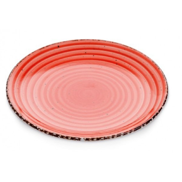 Тарелка d=27cm красный,  BONNA