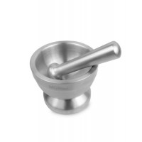 Ступка d=11, 8см/h=11см/l=14см с пестиком,  нерж. сталь,  MGsteel