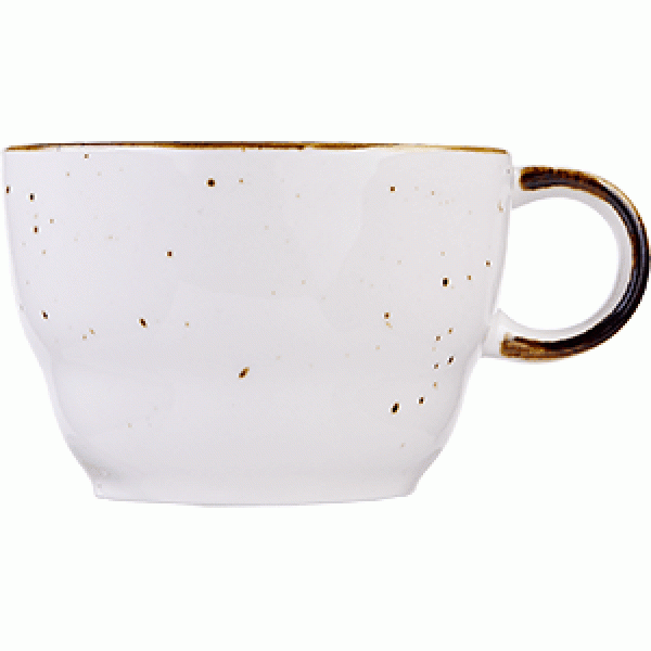Чашка чайная 190мл «Пастораль» фарфор оранжевый,  КИТАЙ