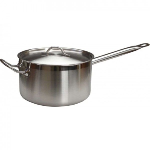 Сотейник 8л/d=26/h=15см нерж.,  с двумя ручками,  индукция,  Luxstahl