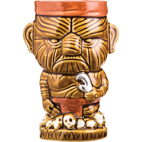 Стакан д/коктейлей «Тики»; керамика; 450мл коричнев. КИТАЙ