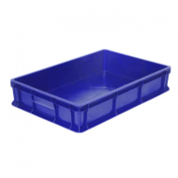 Ящик 600х400х120мм сплошной,  цвет в ассортим.,  ПЭНД