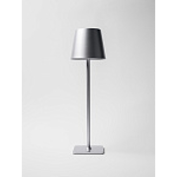 Лампа настольная беспроводная h=38см серебро,  MGline