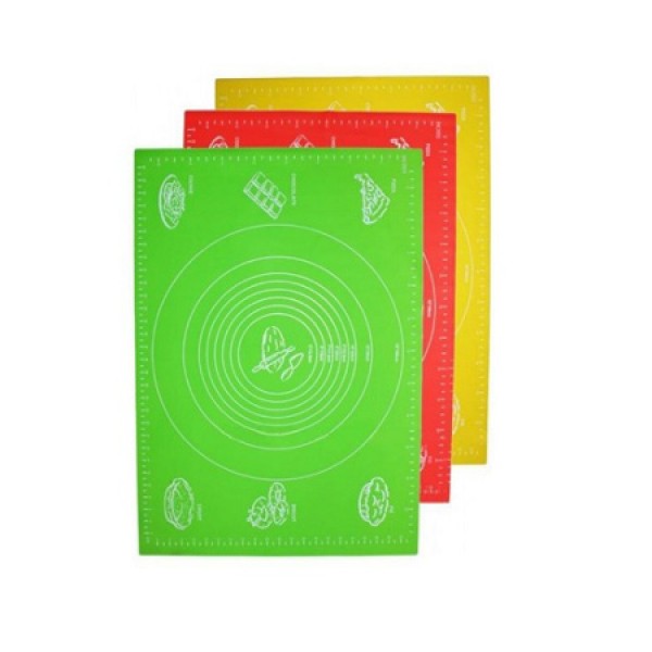 Коврик д/выпечки 64*45см. силиконовый со шкалой цвет в ассорт.