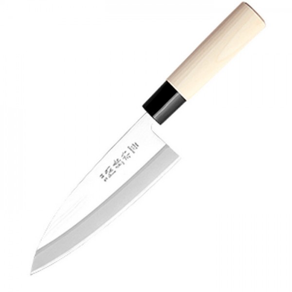 Нож кухонный «Киото» двусторонняя заточка;  сталь нерж.,  дерево;  L=285/150,  B=47мм,  Sekiryu